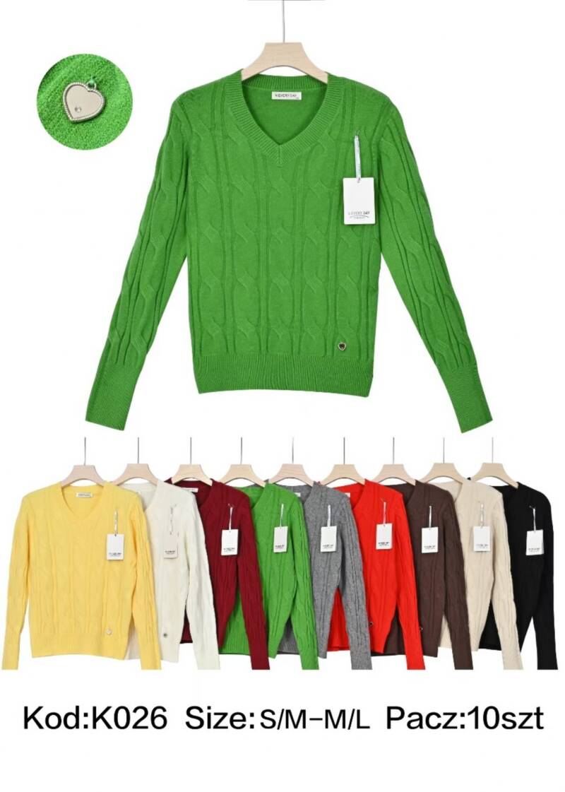 Swetry damskie Roz S/M-L/XL, Mix Kolor Paczka 10 szt